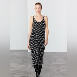 Zara beaded jewel midi dress